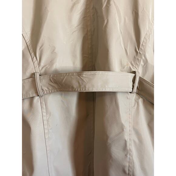 JLC New York Women’s Coat Jacket Sz Med - Light Taupe - Zip Front - Belted Waist - Picture 6 of 14